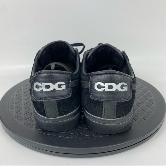 Nike Blazer Low Premium CDG Comme Gracons Black Suede 633699-009 Men's Size 6 - Picture 5 of 14